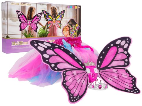 Zestaw Skrzydeł Motyla + Sukienka w Tęcze