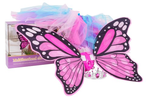 Zestaw Skrzydeł Motyla + Sukienka w Tęcze