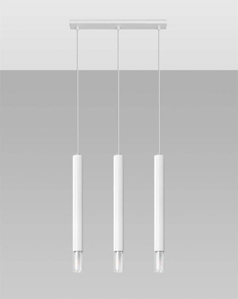 Lampa wisząca WEZYR 3 biała