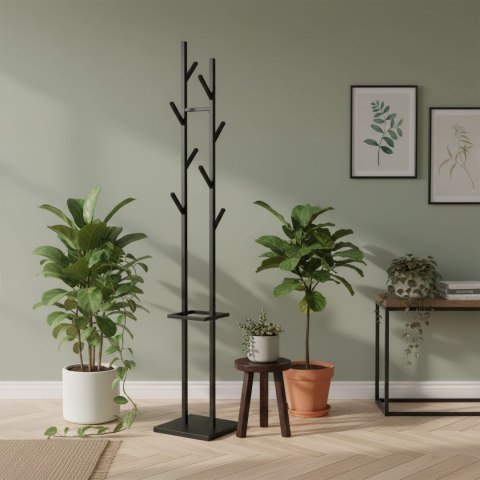 Wieszak metalowy CERES czarny stojący