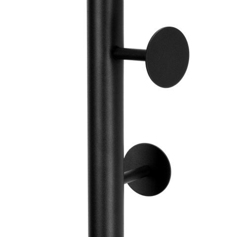 Wieszak stojący metalowy czarny DAKAR marmur