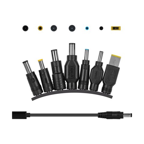 Zasilacz uniwersalny Kruger&Matz 90W z funkcją Power Delivery 7 końcówek