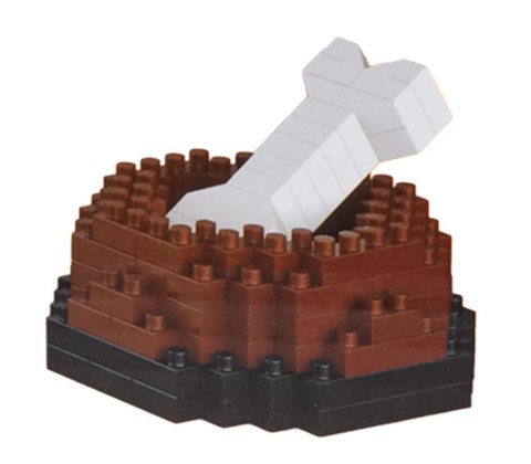 Zestaw klocków konstrukcyjnych 1200 el. Welsh Corgi z miską i kością dla nastolatków 14+ i dorosłych