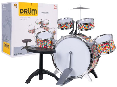 Zestaw Perkusja Kolorowa + Krzesełko