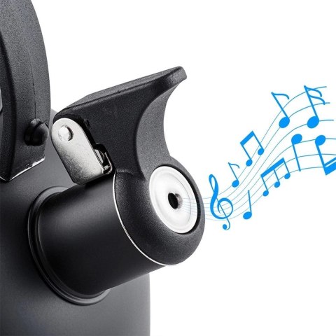 Czajnik na Gaz Indukcja z Gwizdkiem Stalowy Czarny Solidny Trwały VILDE 3 l