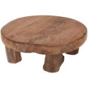 Deska do Serwowania Tekowa HOME STYLING 20 cm Okrągła Drewniana na Nóżkach