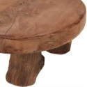 Deska do Serwowania Tekowa HOME STYLING 20 cm Okrągła Drewniana na Nóżkach