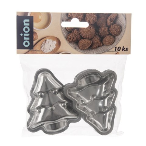 Foremka do Ciastek Stalowa Choinka ORION Świąteczna Wytrzymała 10 szt.