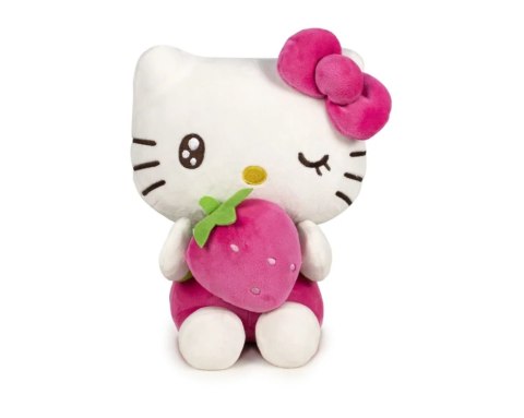 Hello Kitty Macedonia - Plusz 32 cm, Truskawka