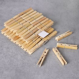 Klamerki na Pranie UC Bambusowe 48 szt. Mocny Zatrzask Odporne