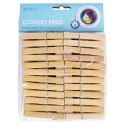 Klamerki na Pranie UC Bambusowe 48 szt. Mocny Zatrzask Odporne