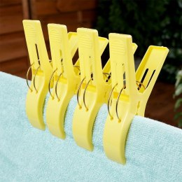 Klipsy do Ręcznika Plażowego VILDE Klamry 4 szt. Duże 15 cm na Leżak