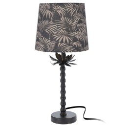 Lampa Lampka Stołowa Stojąca Ozdobna Abażur Metalowa na Kabel ORION 49 cm