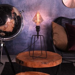 Lampa Stołowa Nocna Metalowa Czarna 21 cm VILDE do Biura i Pokoju