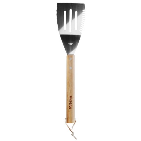 Łopatka do Grilla Stal Nierdzewna 40,5 x 10 cm z Drewnianą Rączką VAGGAN