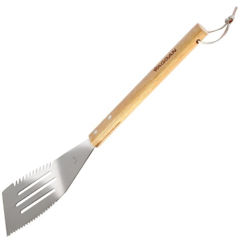 Łopatka do Grilla Stal Nierdzewna 40,5 x 10 cm z Drewnianą Rączką VAGGAN