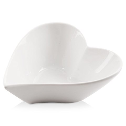 Miseczka Porcelanowa Serce 13 x 11 cm 180 ml do Zmywarki i Mikrofali ORION