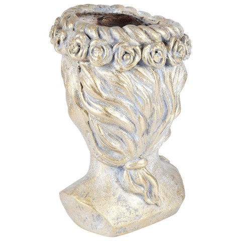 Osłonka na Doniczkę Złota Głowa Ozdobna Dekoracyjna VILDE 33 cm