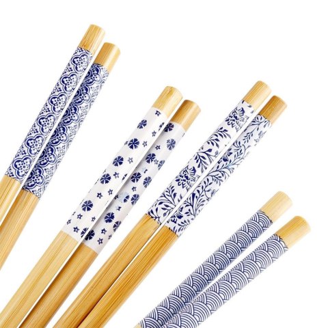 Pałeczki do Sushi Bambusowe 8 szt 24 cm EXCELLENT HOUSEWARE Dekorowane