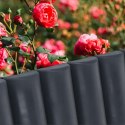 Palisada Ogrodowa Obrzeże 25 cm VILDE Grafitowa Łatwy Montaż