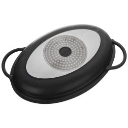 Patelnia Grillowa Granitowa 43 x 28 x 6 cm ORION z Dozownikiem Pokrywa