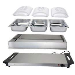 Podgrzewacz Elektryczny Bufet 3 Wkłady 65 x 27 cm EXCELLENT ELECTRICS