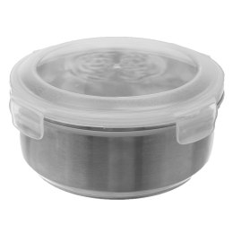 Pojemnik Stalowy Okrągły 400 ml ORION Szczelny Lunchbox 11 x 6,5 cm