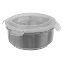 Pojemnik Stalowy Okrągły 400 ml ORION Szczelny Lunchbox 11 x 6,5 cm