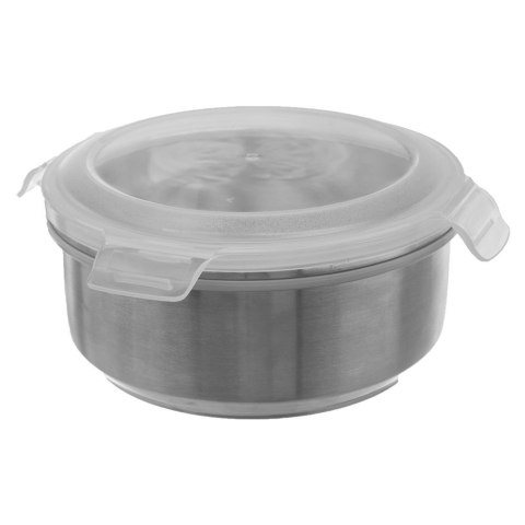 Pojemnik Stalowy Okrągły 400 ml ORION Szczelny Lunchbox 11 x 6,5 cm