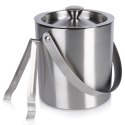 Wiaderko do Lodu Termiczne ze Szczypcami Stalowe Trwałe Solidne ORION 1,7 L