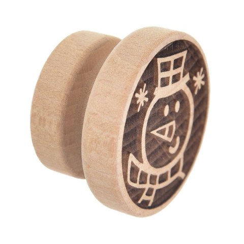 Stempel do Ciastek Drewniany Bałwan Pierników Dekoracja 5,5 cm ORION