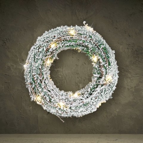 Stroik Ozdoba Świecący 30 LED Świąteczny Wiszący Solidny Trwały VILDE 40 cm