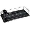 Suszarka na Naczynia Ociekacz Czarny z Wyjmowaną Tacą 50 cm VILDE