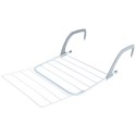 Suszarka na Pranie na Kaloryfer Metalowa Biała Rozkładana VILDE 55x50,5 cm
