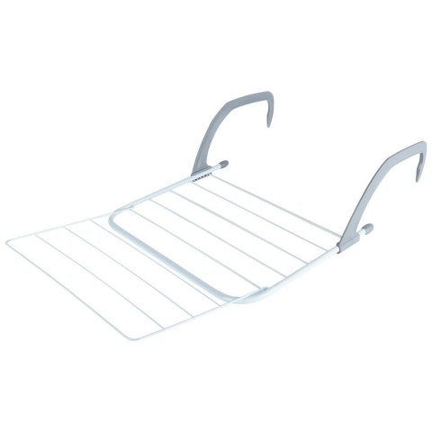 Suszarka na Pranie na Kaloryfer Metalowa Biała Rozkładana VILDE 55x50,5 cm