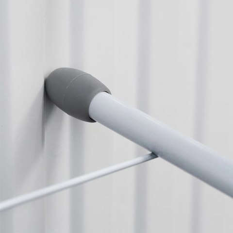 Suszarka na Pranie na Kaloryfer Metalowa Biała Rozkładana VILDE 55x50,5 cm