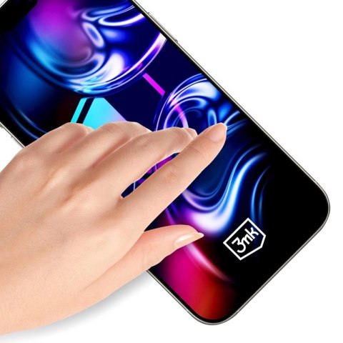 3mk HardGlass Max - Szkło hartowane z aplikatorem do iPhone 16 Pro / iPhone 17 (Czarny)