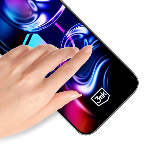 3mk HardGlass Max - Szkło hartowane z aplikatorem do iPhone Air (Czarny)