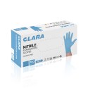 CLARA XL NIEBIESKIE Rękawice nitrylowe diagnostyczne, bezpudrowe, 100 szt.