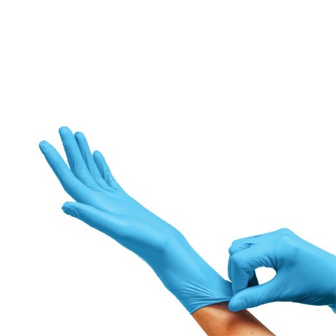 CLARA XL NIEBIESKIE Rękawice nitrylowe diagnostyczne, bezpudrowe, 100 szt.