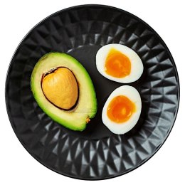 Talerz Deserowy Ceramiczny Czarny NAVA SOHO 20 cm Tłoczony Zmywarka