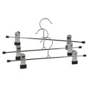 Wieszak na Spodnie z Klipsami 3 szt. ORION Regulowane Metalowe