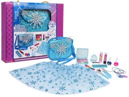 Zestaw do Makijażu + Sukienka Lodowa Niebieska