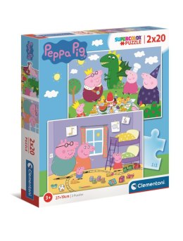 Clementoni | Peppa Pig | Puzzle 2x20el. + memos