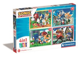 Clementoni: Puzzle 4w1 - Sonic