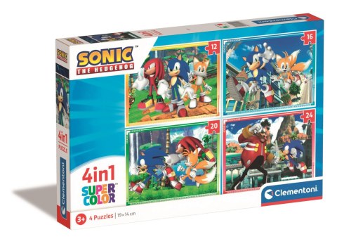 Clementoni: Puzzle 4w1 - Sonic