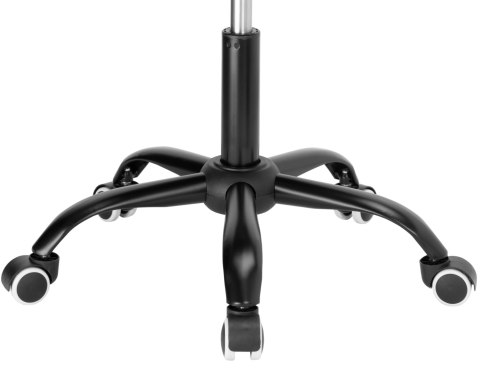 Fotel biurowy na kółkach Spiner Black grafitowy velvet