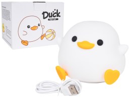 Lampka nocna Kaczuszka dla dzieci | Silikonowa lampka dotykowa USB-C