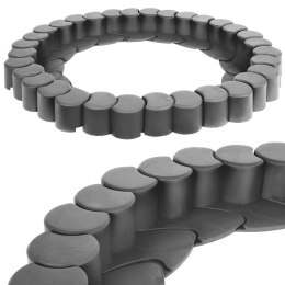 Palisada Obrzeże Ogrodowa Grafitowa Plastikowa Dekoracyjna VILDE 410 cm