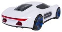 Pojazd z Funkcją Dymu Sterowany z Pilota i Zegarka Biały